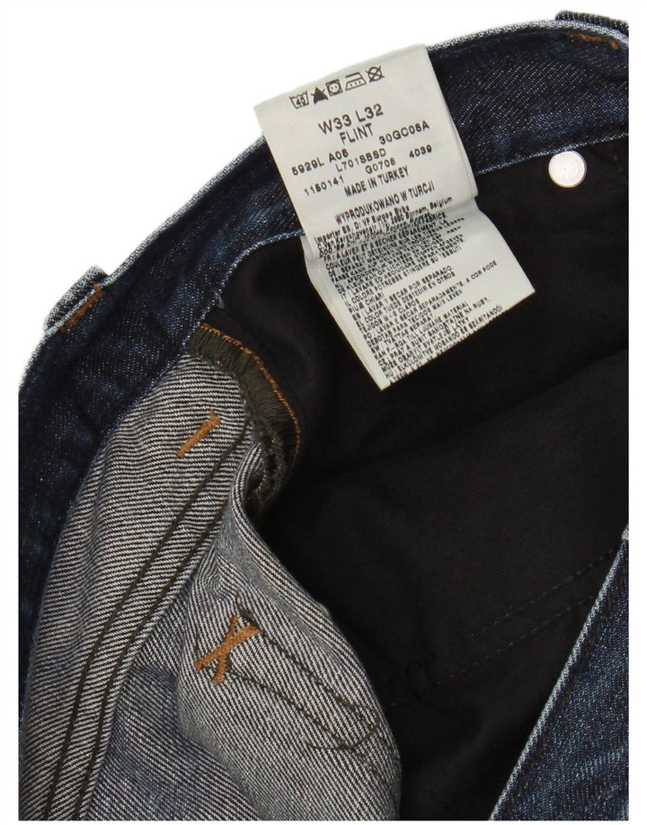 Lee Mens Flint Bootcut Jeans W33 L32 Azul Algodão