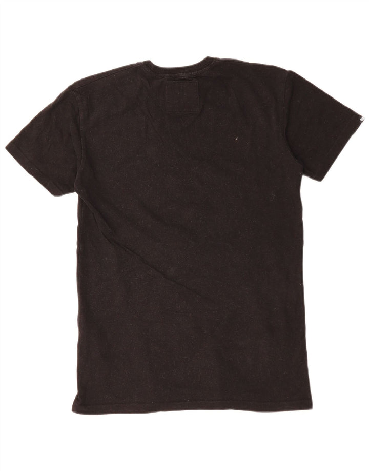 Camiseta gráfica masculina Superdry Top pequeno preto