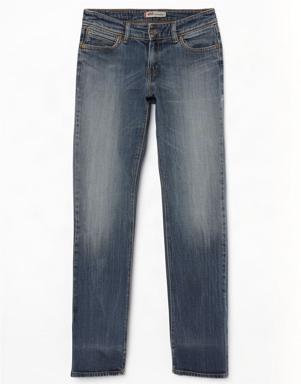 Calça jeans feminina Levi's 470 Straight W29 L34 azul algodão