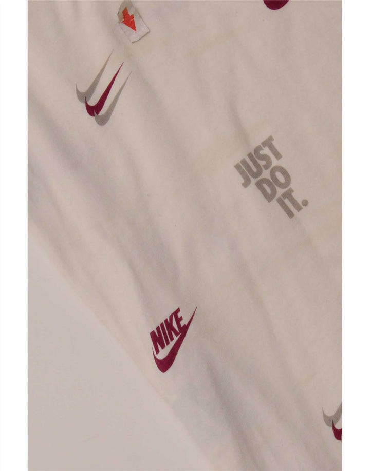 Camiseta gráfica masculina Nike grande algodão branco