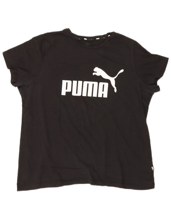 Puma Camiseta Feminina Graphic Top UK 18 XL Preto