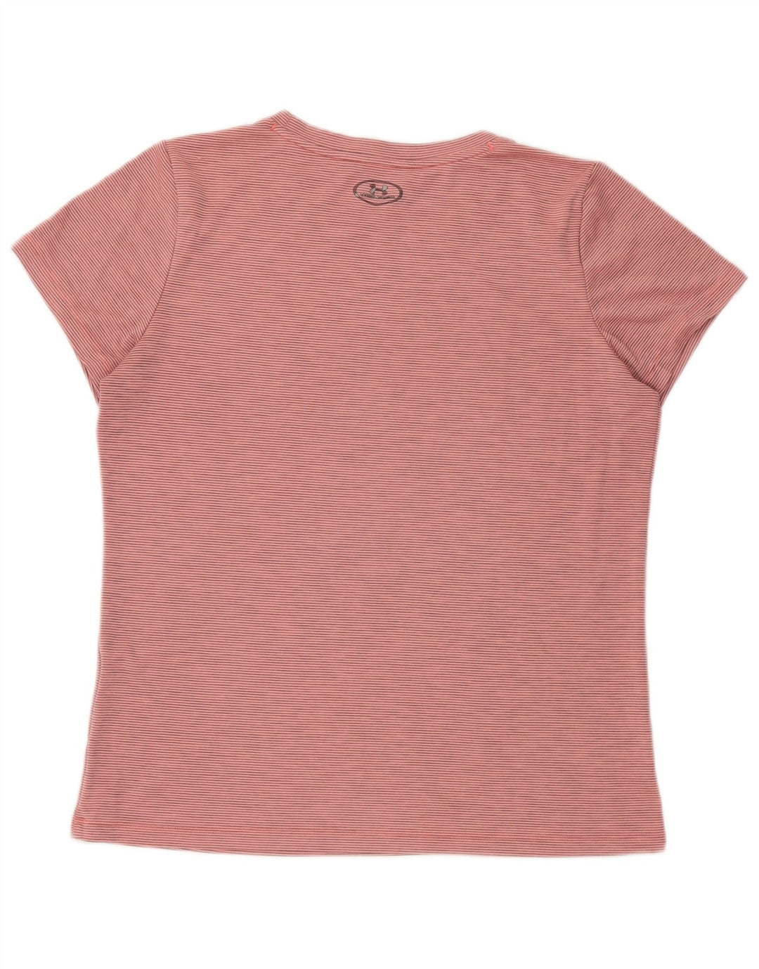Camiseta feminina Under ARMOUR Heat Gear Top Reino Unido 14 risca de giz rosa médio