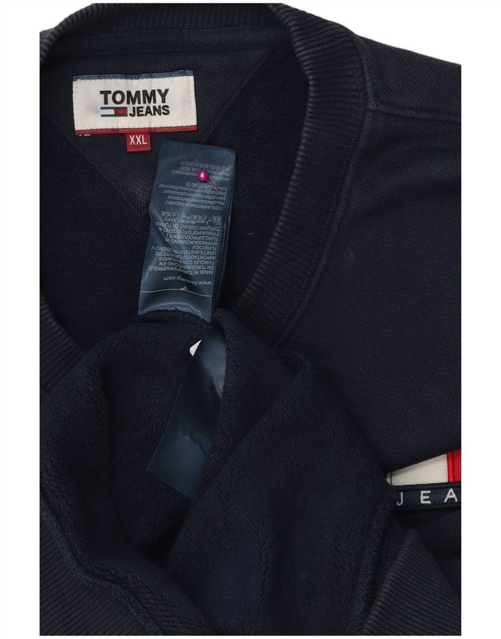 TOMMY HILFIGER moletom masculino jumper 2XL algodão azul marinho