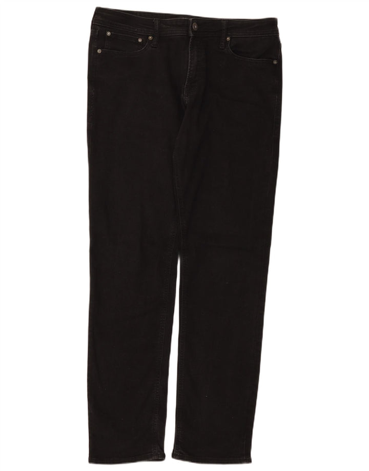 Jeans retos masculinos Jack & Jones W34 L34 algodão preto