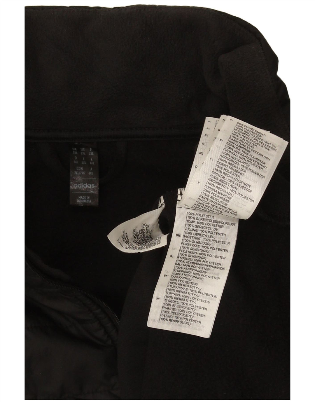 Adidas masculino Aeroready pulôver agasalho jaqueta superior 2XL poliéster preto