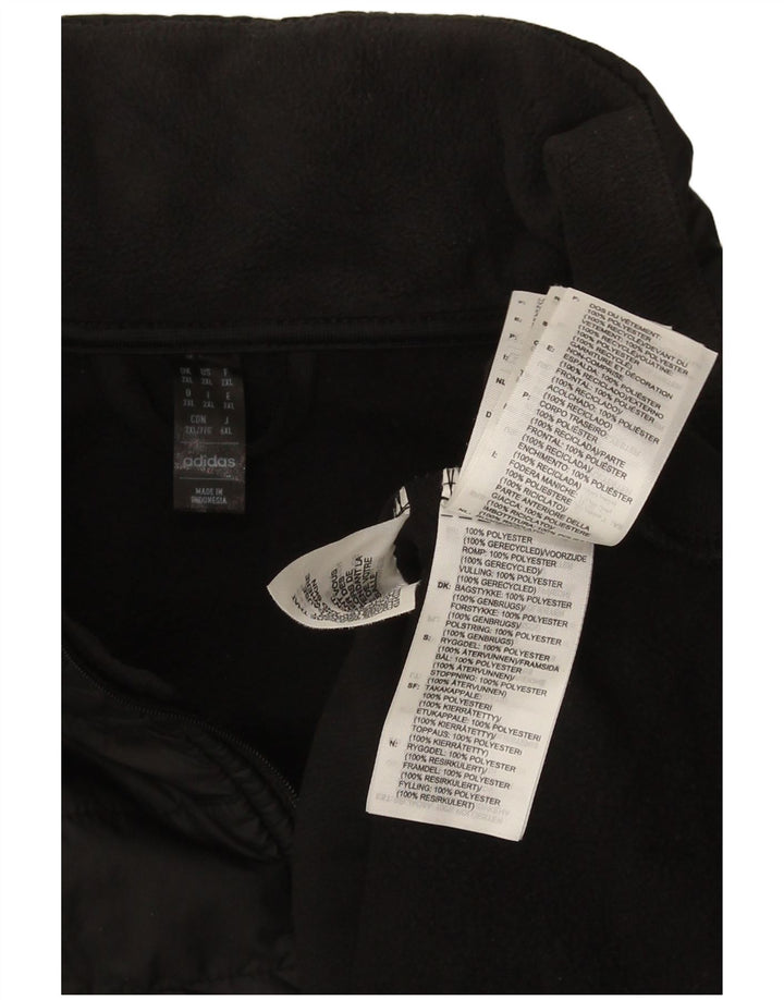 Adidas masculino Aeroready pulôver agasalho jaqueta superior 2XL poliéster preto