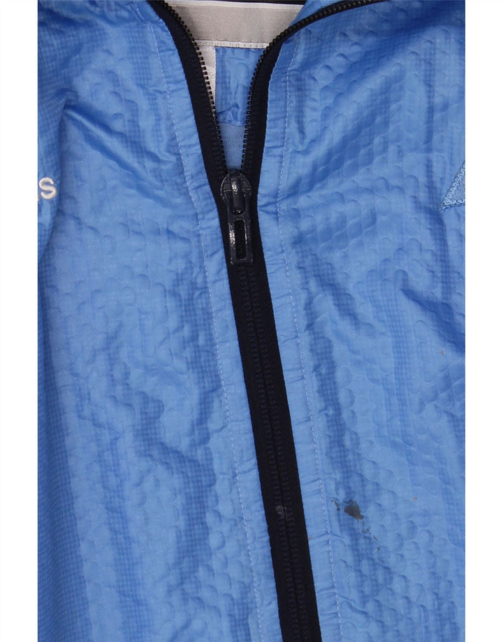 ADIDAS Womens Oilers Tracksuit Top Jacket UK 16 Large Blue Polyester