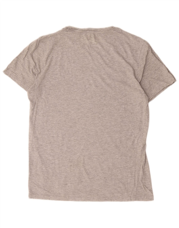 Camiseta masculina Jack & Jones Top cinza médio algodão