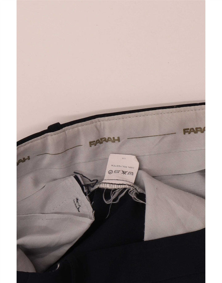 Calça casual reta masculina Farah W36 L30 poliéster azul marinho