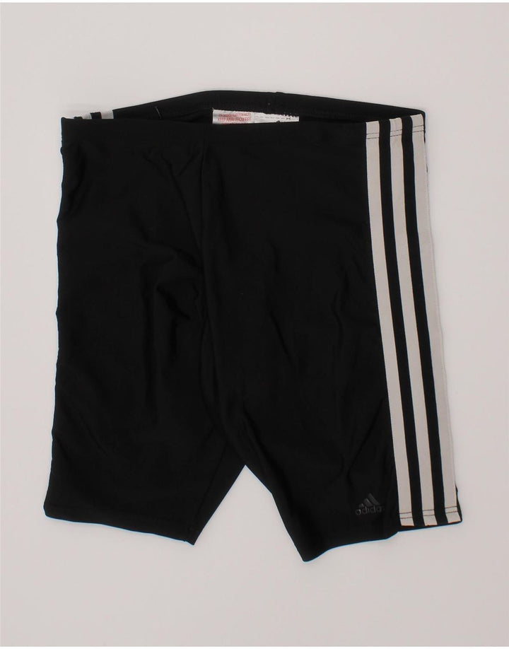 Shorts esportivos femininos Adidas 11-12 anos poliéster preto