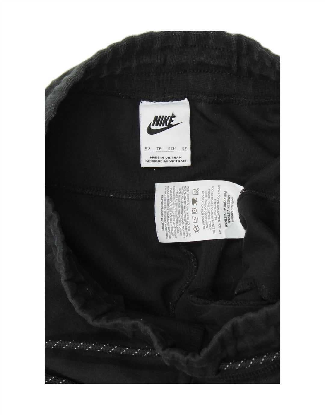 NIKE Womens Tracksuit Trousers Joggers XS Black Cotton Vintage Nike and Second-Hand Nike from Messina Hembry 