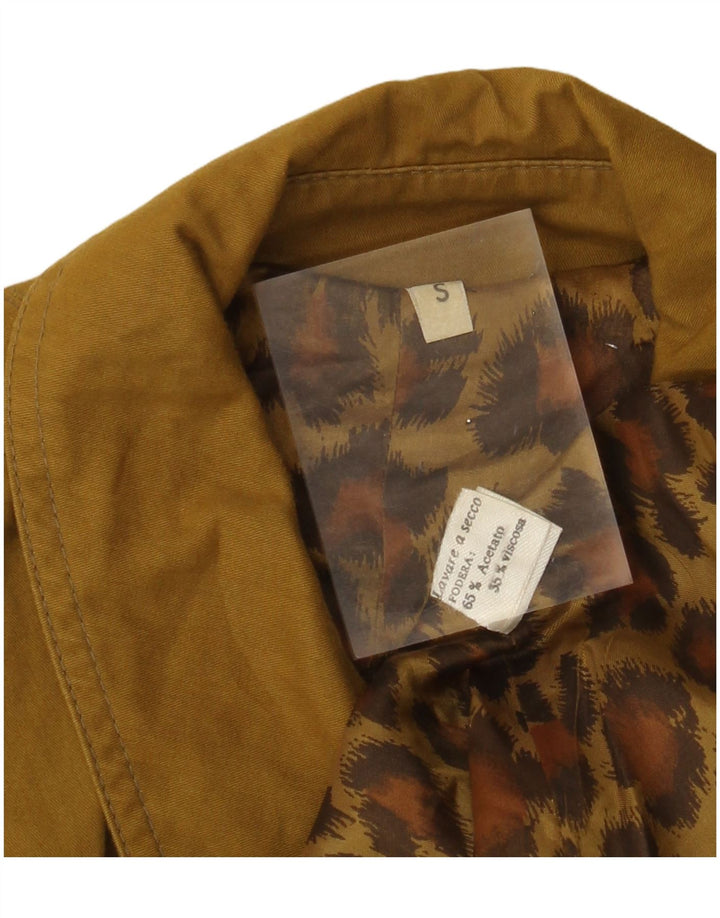 Sobretudo feminino vintage VINTAGE UK 10 pequeno acetato cáqui