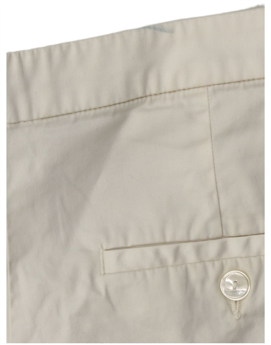 Shorts Chino feminino Massimo Dutti EU 38 pequeno W28 algodão branco