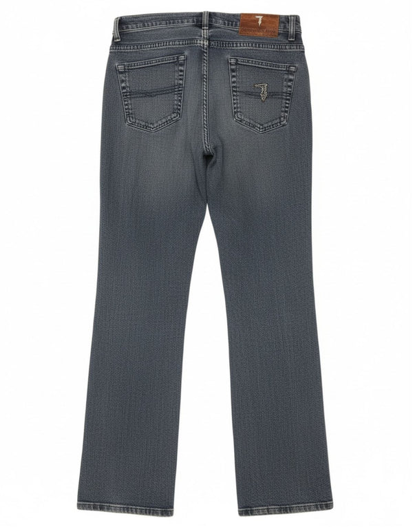 Jeans retos femininos Trussardi W29 L30 algodão azul