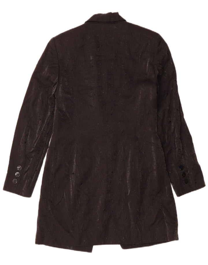 Sobretudo feminino RICHARDS UK 10 pequeno preto floral viscose