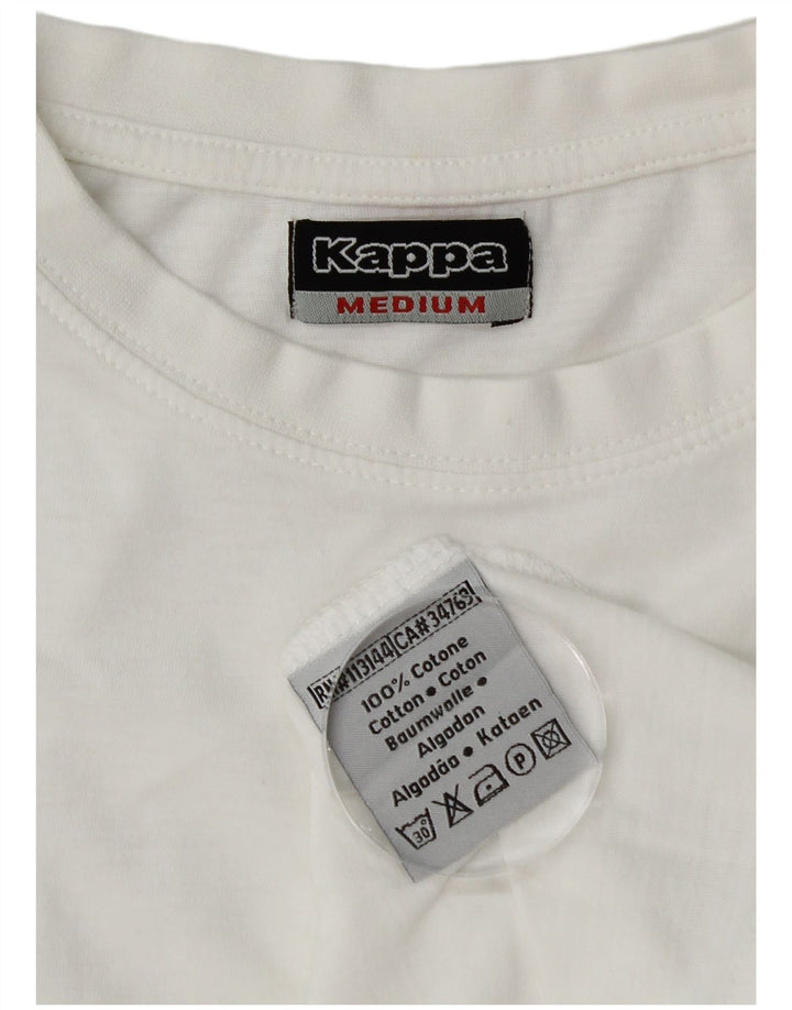 Camiseta masculina Kappa Top médio algodão branco