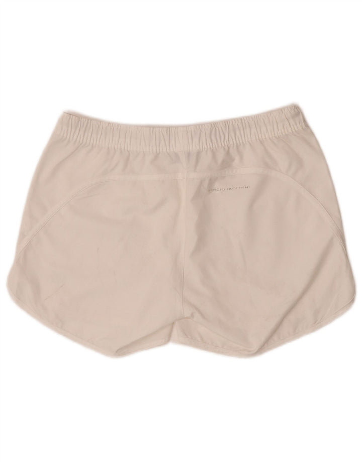 Shorts esportivo feminino Sergio Tacchini IT 44 poliéster branco médio