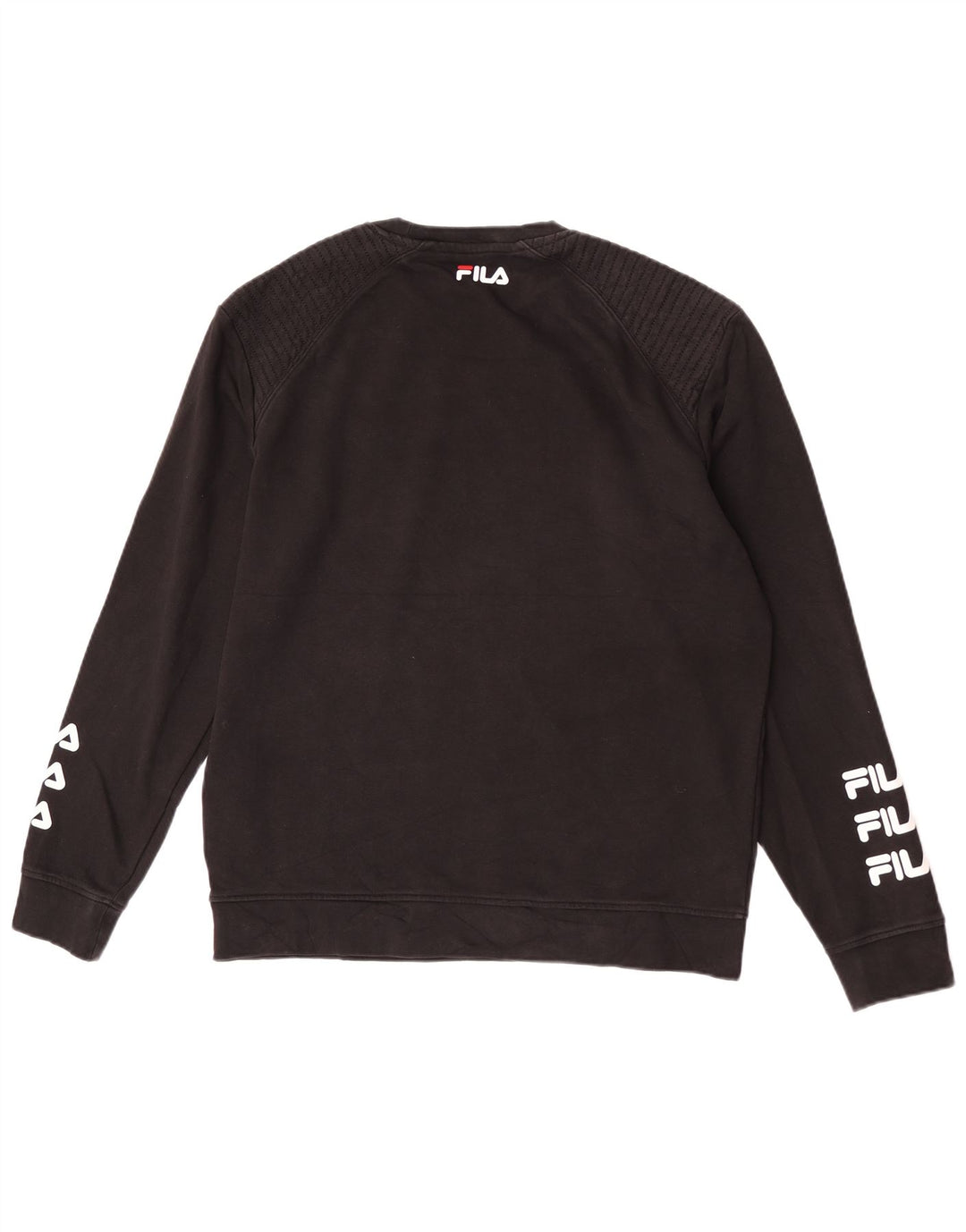 Moletom masculino Fila Graphic Regular Fit moletom grande algodão preto