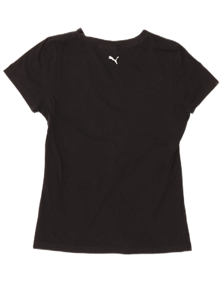 Camiseta feminina PUMA com estampa gráfica UK 14 grande preta