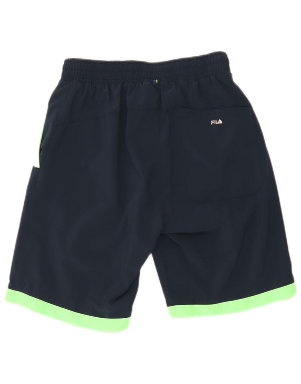 Fila Mens Sport Shorts Médio Azul Marinho Colourblock Poliéster