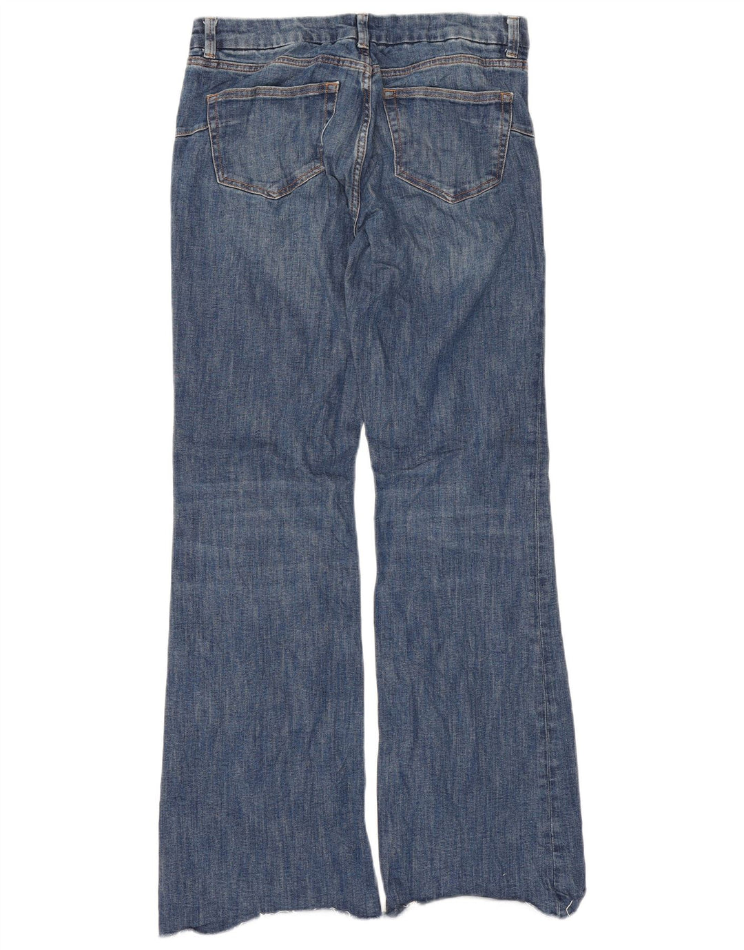 Zara Jeans feminino queimado EU 38 pequeno W28 L33 azul algodão