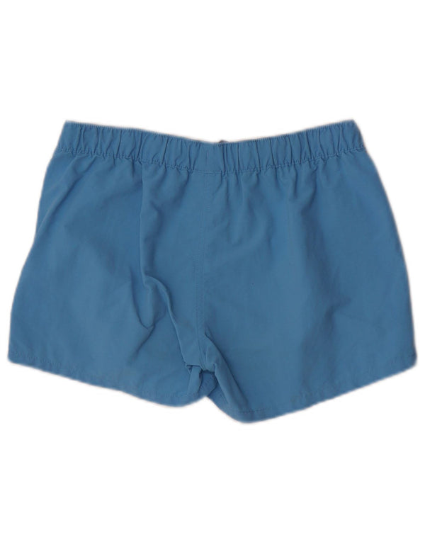Shorts esportivos femininos Patagonia UK 12 médio azul nylon
