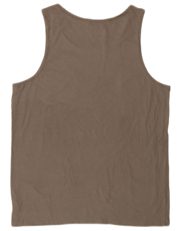 Oakley Mens Graphic Vest Top Grande Algodão Cinza