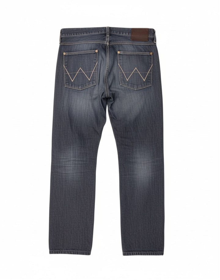 Calça jeans feminina Crank Straight WRANGLER W33 L31 algodão azul