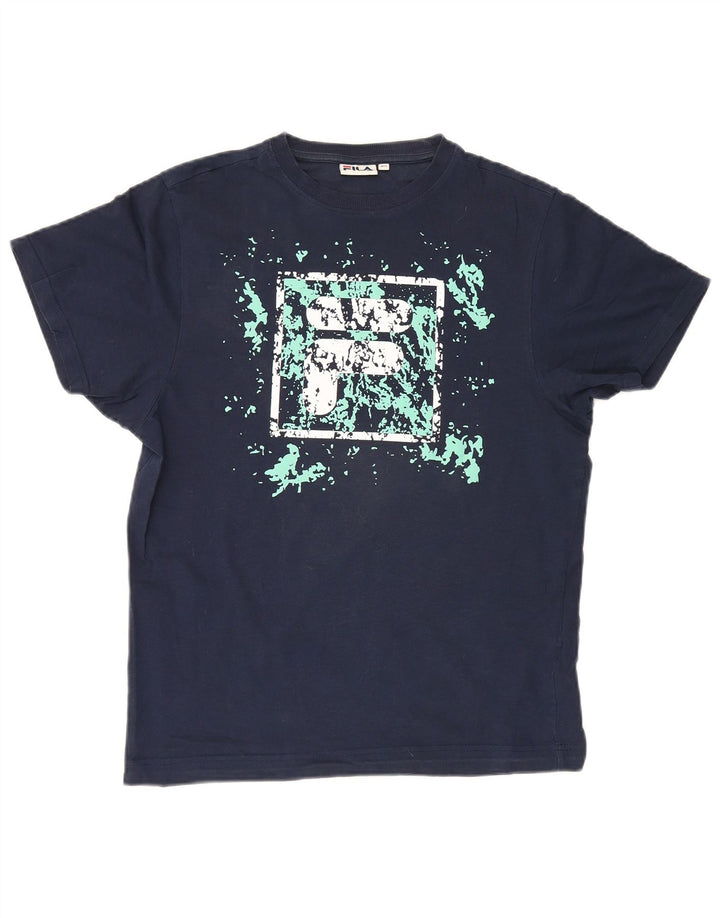 Camiseta masculina Fila Graphic XS azul marinho