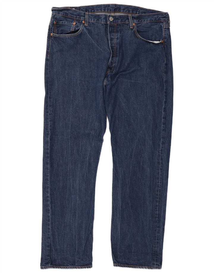 Levi's Masculino 501 Straight Jeans W40 L32 Azul Algodão