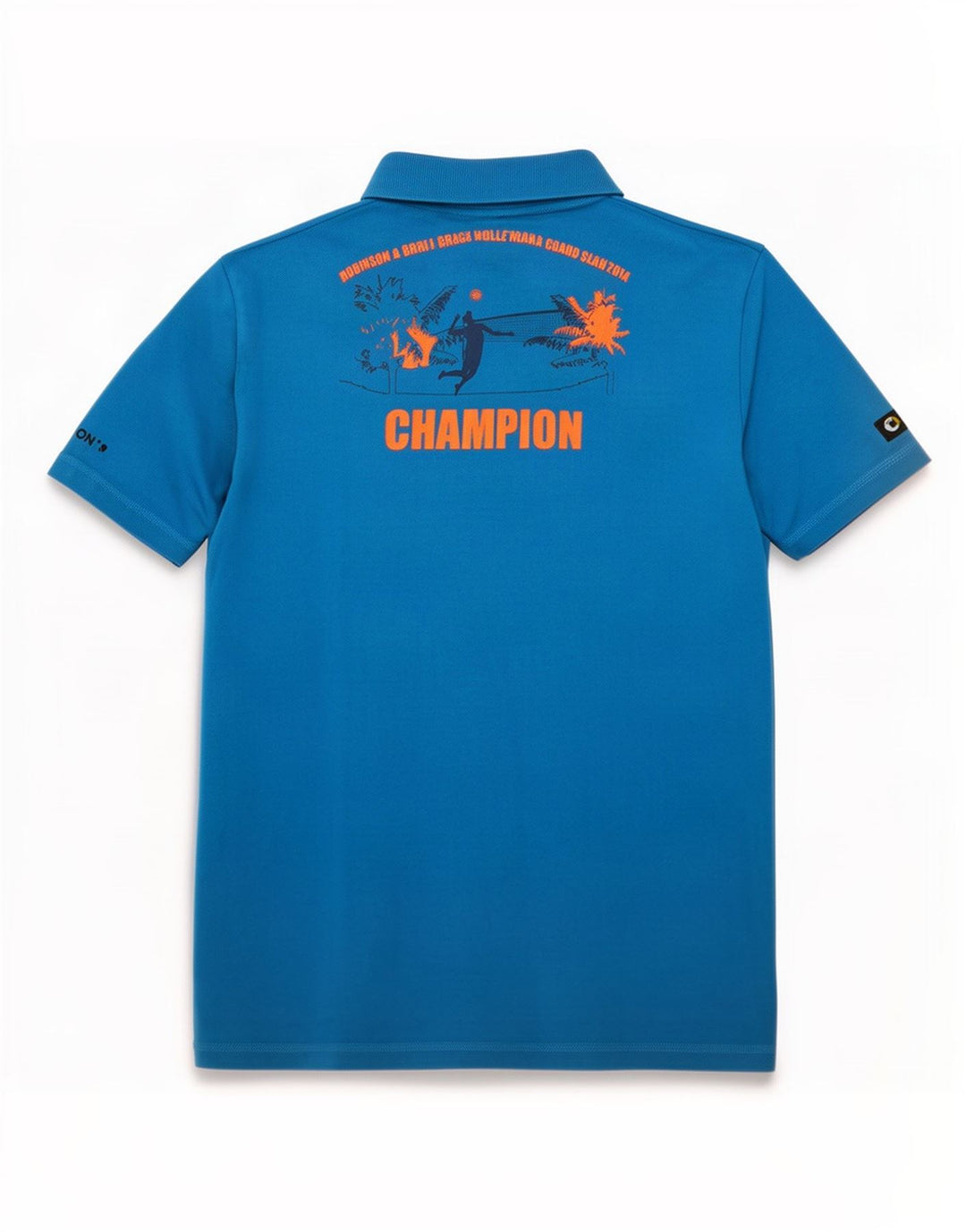 Camisa polo gráfica masculina Adidas grande algodão azul