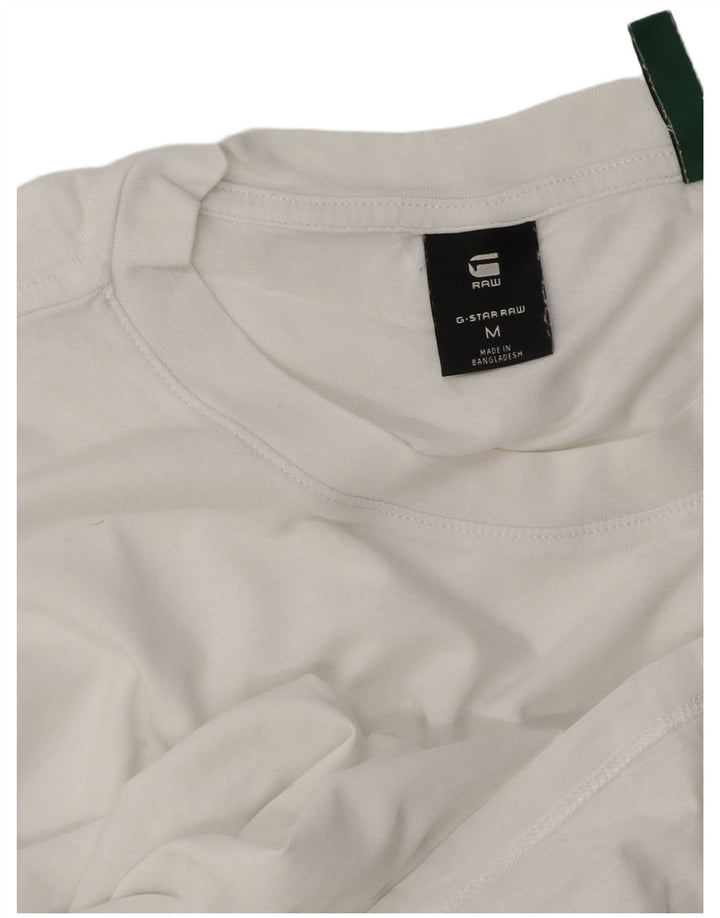 Camiseta masculina G-STAR Top médio algodão branco