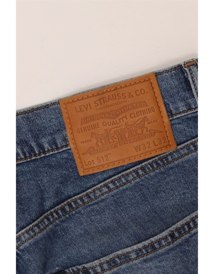 LEVI'S Mens 512 Slim Tapered Jeans W32 L32 Blue Cotton Vintage Levi's and Second-Hand Levi's from Messina Hembry 