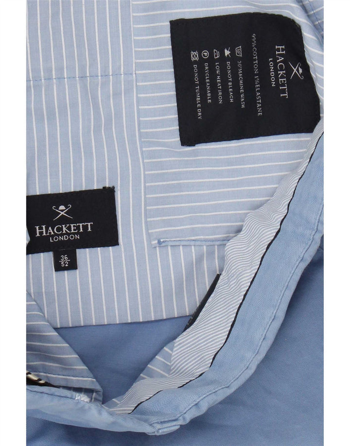 Hackett Mens Chino Shorts IT 52 XL W36 Azul Algodão