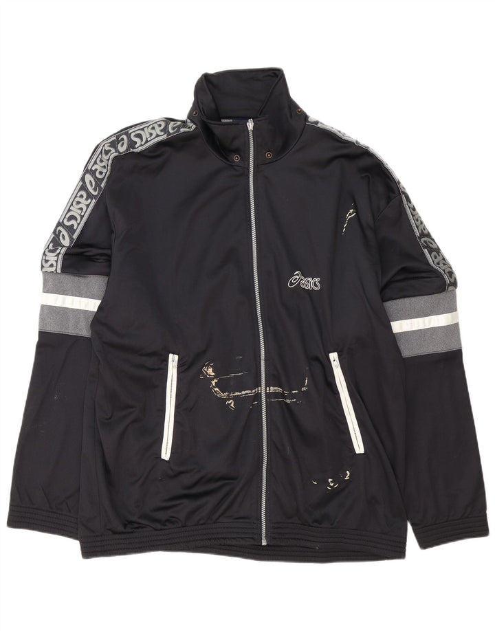 Jaqueta Asics Masculina Graphic Tracksuit IT 54 XL Preto Colorblock