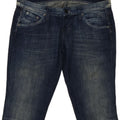 Lee Womens Lynn Shorts jeans estreitos W32 grande algodão azul