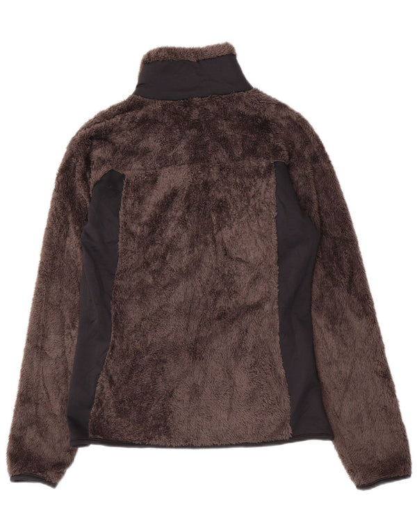 Jaqueta de lã feminina Columbia UK 14 poliéster colorblock cinza médio