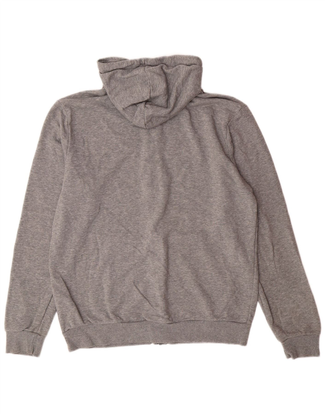 Suéter masculino PUMA com capuz e zíper médio cinza algodão