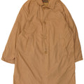 Trench coat masculino vintage solto de algodão bege pequeno