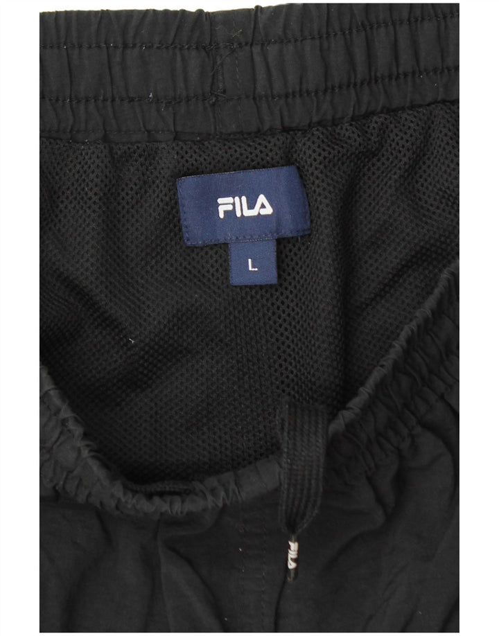 Fila Mens Sport Shorts Grande Preto Colourblock Poliamida