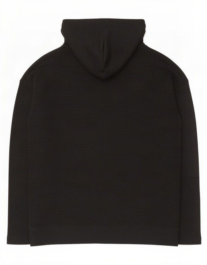 Jumper com capuz feminino Gap UK 10 pequeno poliéster preto