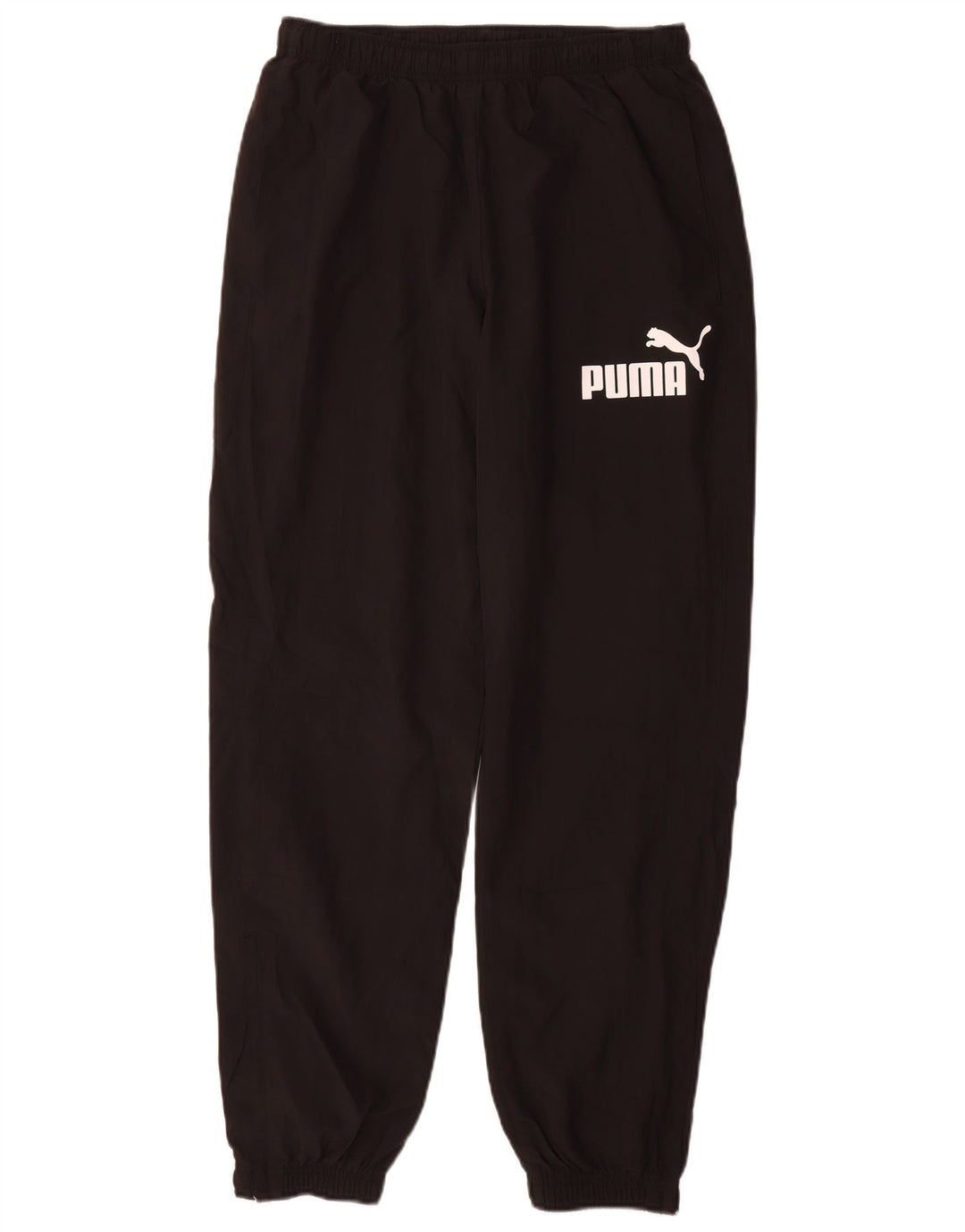 Calça de treino masculina Puma Graphic Joggers poliéster preto médio