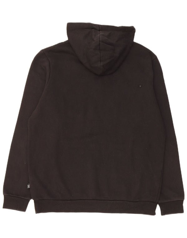 Puma masculino gráfico moletom com capuz médio algodão preto