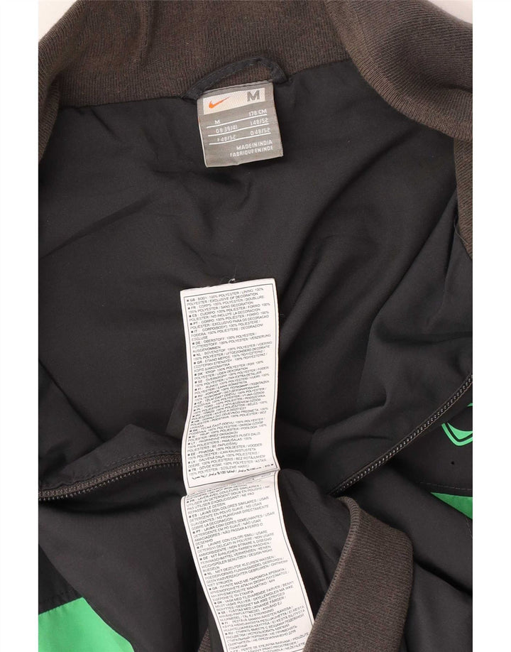 Nike Mens Tracksuit Top Jacket UK 39/41 Médio Preto Poliéster Esportes