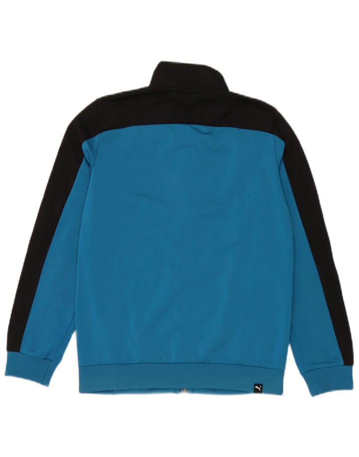Jaqueta Puma Meninos Treino Top 11-12 Anos Grande Azul Colorblock Poliéster