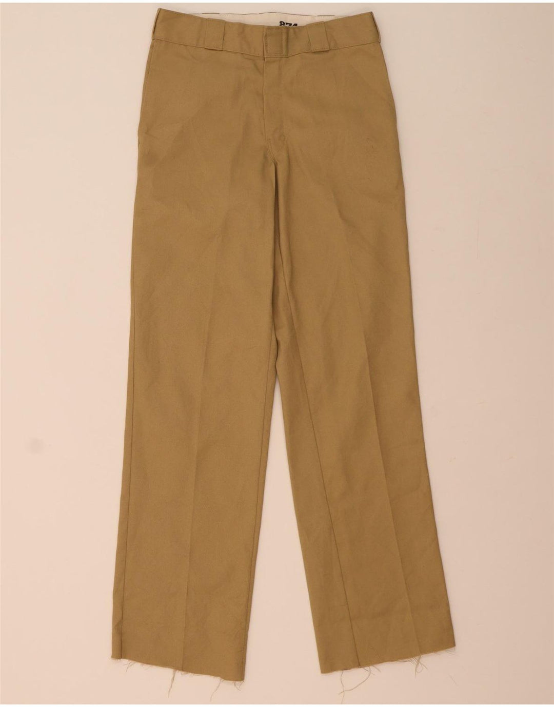 Calças Chino retas masculinas Dickies W30 L32 poliéster marrom