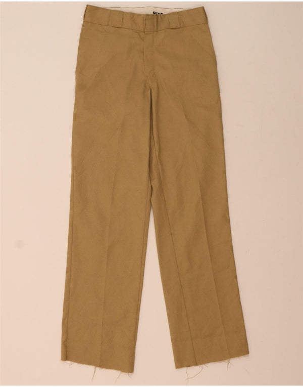 Calças Chino retas masculinas Dickies W30 L32 poliéster marrom