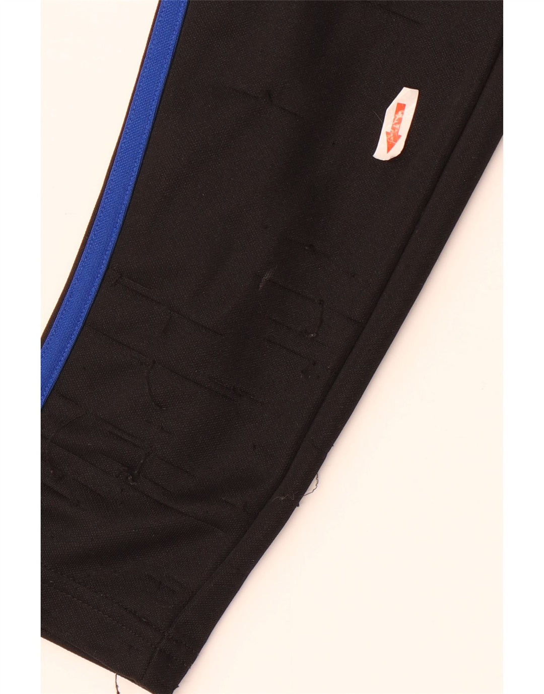 Calça de treino masculina Adidas Aeroready pequena preta colorblock poliéster