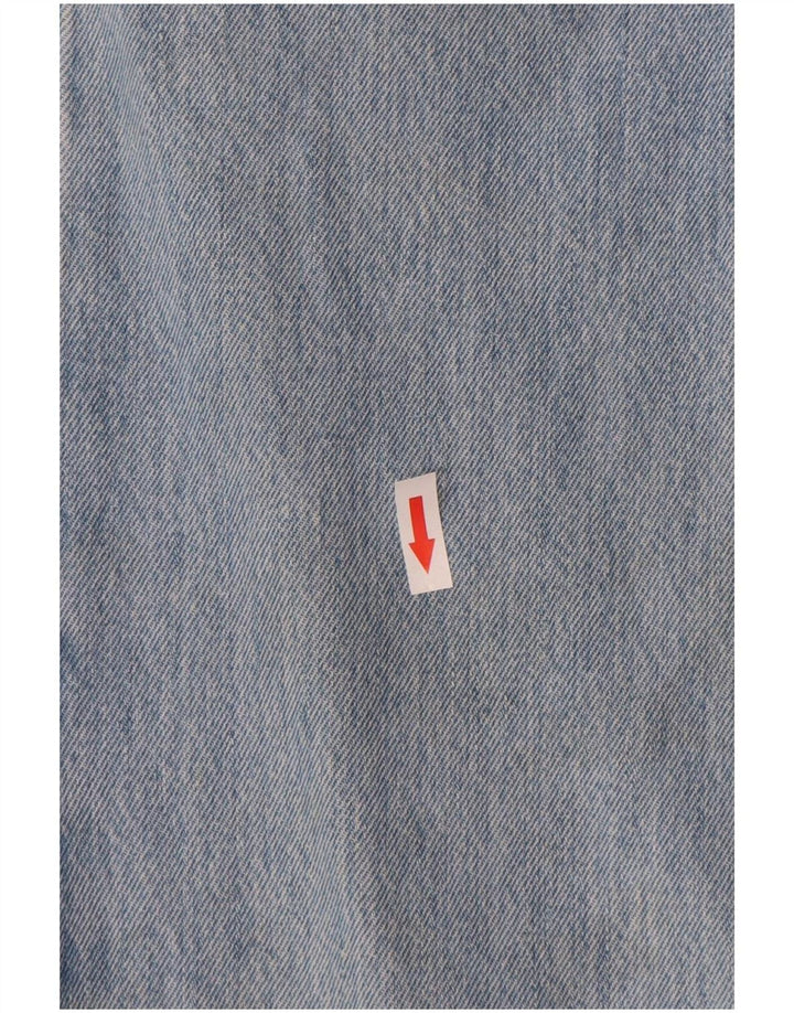 Calça jeans reta masculina Levi's W34 L30 azul algodão
