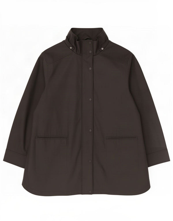Jaqueta corta-vento feminina John Lewis UK 18 XL poliuretano preto